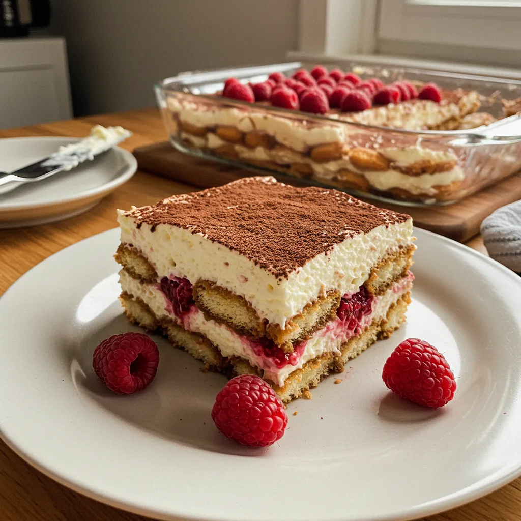 Fresh Raspberry Tiramisu: Ultimate Elegant Berry-Infused Italian Dessert Perfection - secondary view